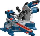 Bosch GCM305-216S kotna žaga z drsno tirnico.