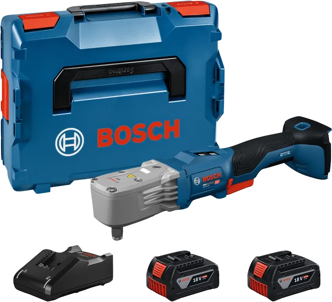 Komplet akumulatorske raglje Bosch GRS18V-330 z baterijami.
