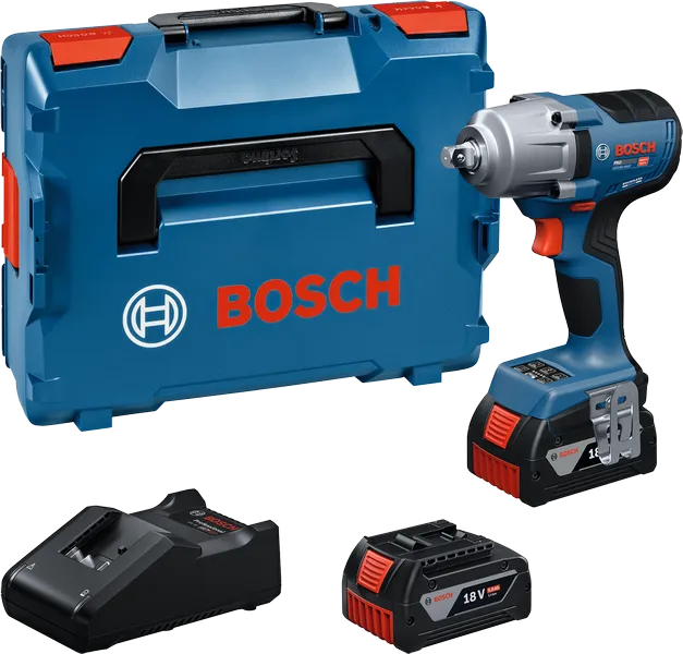 Komplet akumulatorskih udarnih ključev Bosch GDS 18V-450 P.