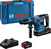 Vrtalno kladivo Bosch GBH 18V-36 z baterijo, polnilnikom in kovčkom.