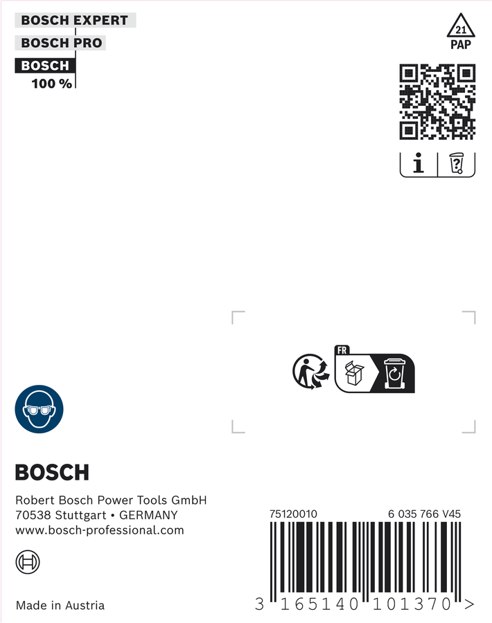Bosch zatič tipa 41, dolžina 14 mm, pakiranje.