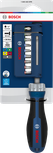 Komplet Bosch ragljastega izvijača z 18 nastavki.