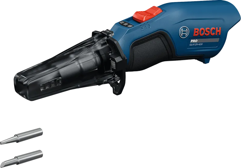 Akumulatorski spajkalnik Bosch GLK 12V-420 z dvema konicama.