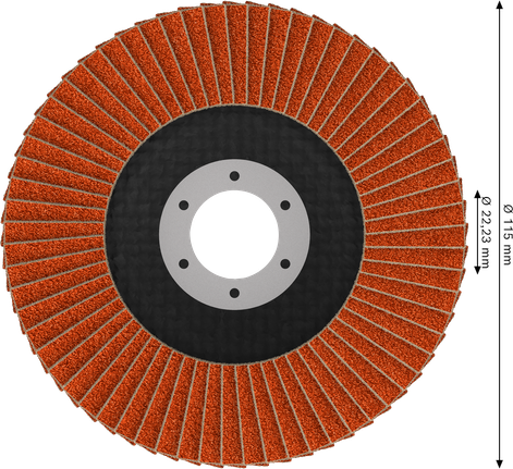 Lamelni brusni disk Bosch EXPERT X782 115 mm G60 pod kotom.