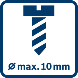 Max. priemer skrutky 10 mm 
