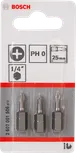 Sada skrutkovacích bitov Bosch PH0 25 mm, 3 kusy.