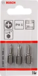 Sada troch skrutkovacích bitov Bosch PH1 25 mm.