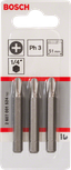 Sada skrutkovacích bitov Bosch PH3 extra tvrdá 51 mm.