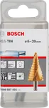 Stupňovitý vrták Bosch HSS-TiN 6-39 mm do kovu a plastu.