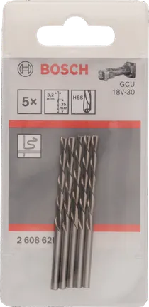 Balenie 5 viacúčelových rezacích bitov Bosch 3,2 mm.