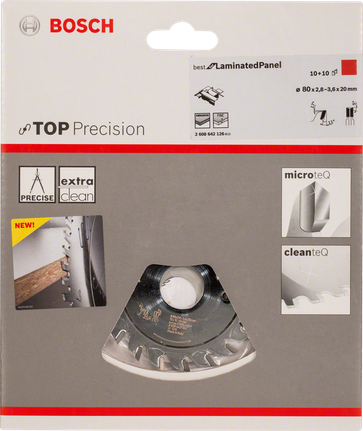Predrezovací nôž Bosch Top Precision na laminované panely.