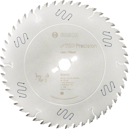 Pílový kotúč Bosch Top Precision Best for Wood 315 mm.