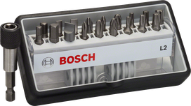 Sada skrutkovacích bitov Bosch Robust Line 18+1, extra tvrdá.