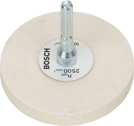 Leštiaci plstený kotúč Bosch s priemerom 80 mm pre rotačné nástroje.