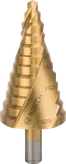 Stupňovitý vrták Bosch HSS-TiN pre otvory s priemerom 6 – 37 mm.