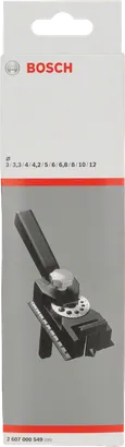 Balenie návodu na vŕtanie kolíkov Bosch.
