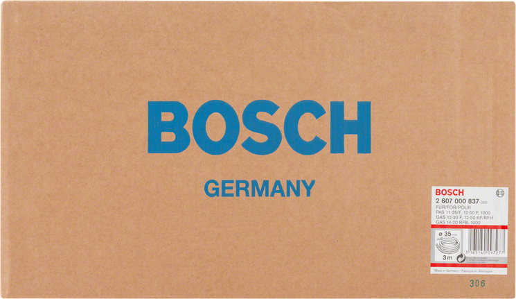 Hadica na odsávanie prachu Bosch 3 m 35 mm.