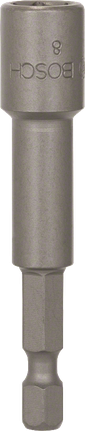 Nástrčkový kľúč Bosch 8 mm so šesťhrannou stopkou 1/4 palca.
