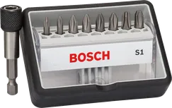 Sada extra tvrdých skrutkovacích bitov Bosch 8+1 Robust Line.