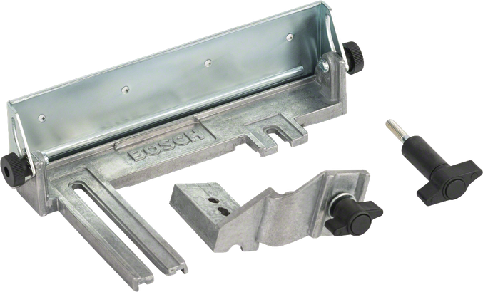 Paralelný a uhlový doraz Bosch pre presné rezanie.