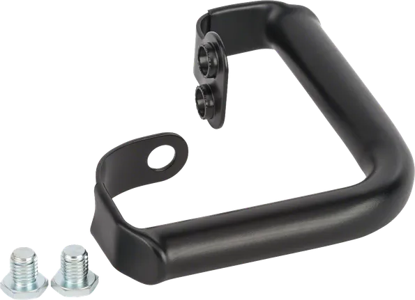 Príslušenstvo k oblúkovej rukoväti Bosch s montážnymi skrutkami.