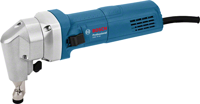 Prestrihovač Bosch GNA 75-16 na rezanie plechu.