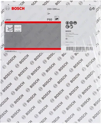Brúsny list Bosch J410 P60, 230x280 mm bez otvorov.