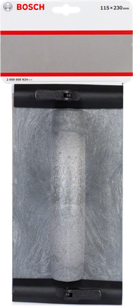 Ručná brúska Bosch s rukoväťou a upínacím zariadením.