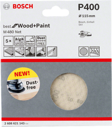 Brúsny list Bosch P400 115 mm.