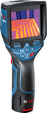 Termokamera Bosch GTC 400 C detekuje tepelné vzory.