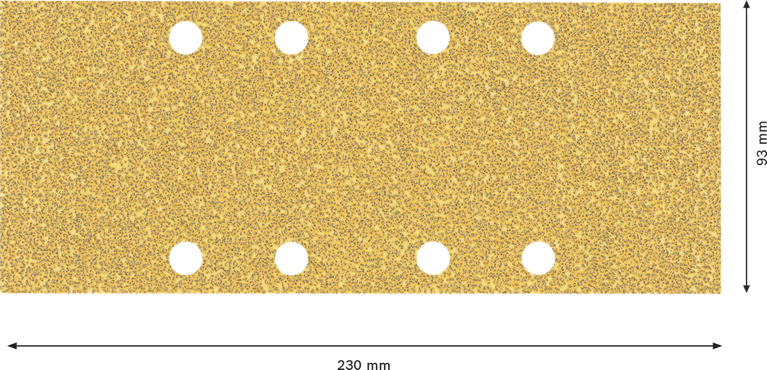 Brúsny papier Bosch EXPERT C470, 93 x 230 mm, 8 otvorov.