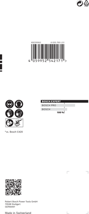 Brúsny papier Bosch EXPERT C470 80 x 133 mm 8 otvorov.
