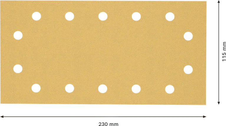 Brúsny papier Bosch EXPERT C470 115x230 mm, 14 otvorov.