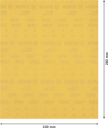 Brúsny papier Bosch EXPERT C470, 230x280 mm G400.