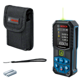 Laserový merač vzdialenosti Bosch GLM 50-27 CG s puzdrom a batériami.