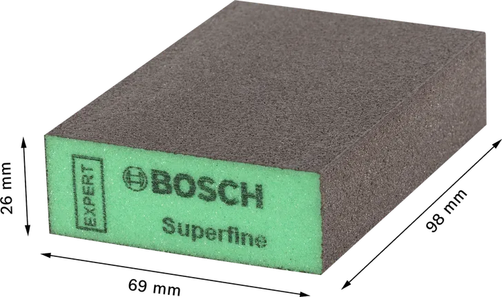 Brúsny blok Bosch EXPERT S471 Super Fine zelený.
