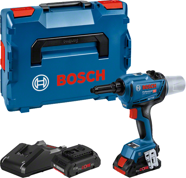 Sada akumulátorovej nitovacej pištole Bosch GRG 18V-16 C.
