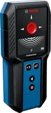Detektor Bosch GMS 120-27 vyhľadáva kovy a káble pod napätím.