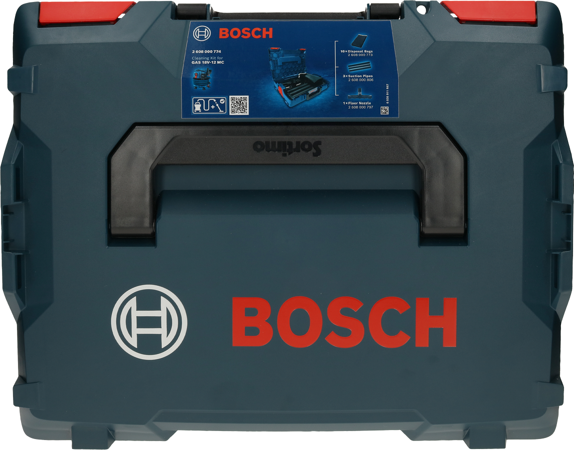 Kufrík s čistiacou sadou Bosch pre vysávač GAS 18V-12 MC.