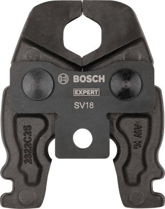 Kompaktná lisovacia čeľusť Bosch EXPERT SV18 pre tvarovky V/SV 18.