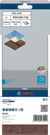 Brúsny pás Bosch PRO X440 100 × 552 mm.