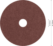 Fíbrový brúsny kotúč Bosch PRO R445, zrnitosť 60, 125 mm.