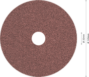 Fíbrový brúsny kotúč Bosch PRO R445 125 mm G80.
