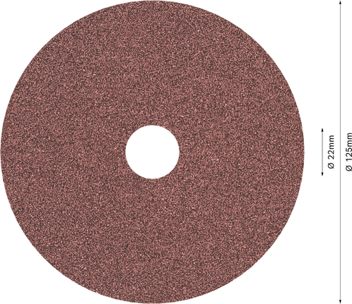 Fíbrový brúsny kotúč Bosch PRO R445 125 mm G80.