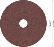 Fíbrový brúsny kotúč Bosch PRO R445 125 mm G120.