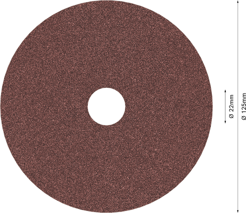 Fíbrový brúsny kotúč Bosch PRO R445 125 mm G120.