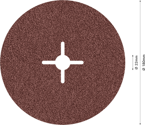 Fíbrový brúsny kotúč Bosch PRO R445, zrnitosť 24, 180 mm.