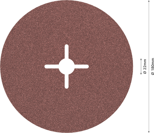 Fíbrový brúsny kotúč Bosch PRO R445 180 mm G100.