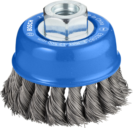 Hrncová kefa Bosch PRO Metal 75 mm pre uhlové brúsky.