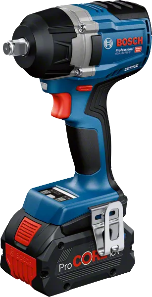 Akumulátorový rázový uťahovák Bosch GDS 18V-750 s batériou ProCORE18V.